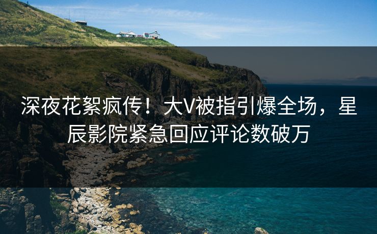 深夜花絮疯传！大V被指引爆全场，星辰影院紧急回应评论数破万